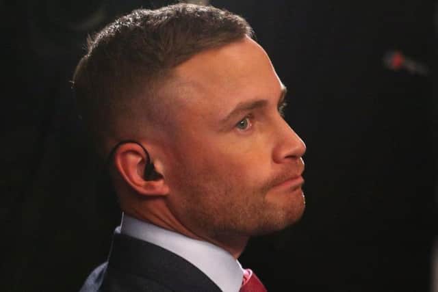 Carl Frampton at ringside of the Warrington v Selby clash in May (Picture: PA)