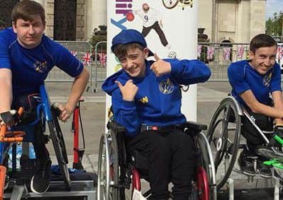 Wheelchair athletes. PIC: Leeds City Athletics Club