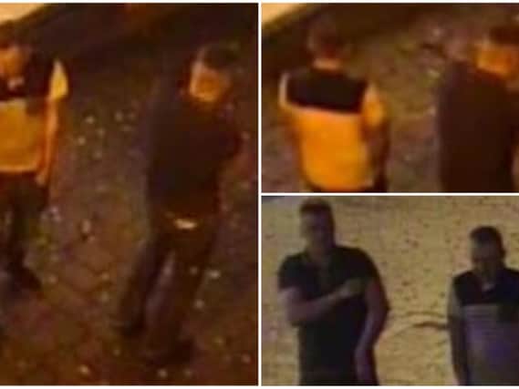 CCTV images captured around the time of the fire at the Aleppo in Great Horton Road, Bradford.