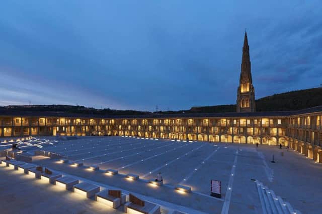 The Piece Hall by night
