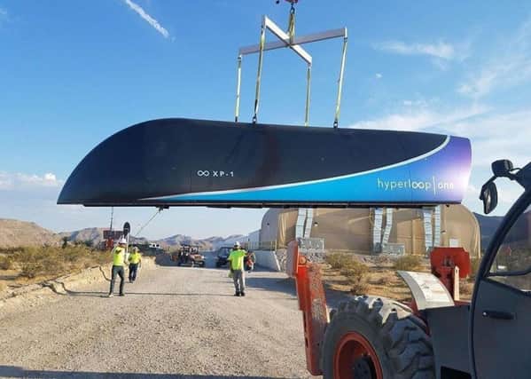 SPEED: How the hyperloop may look.