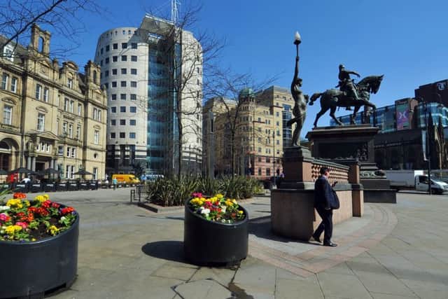 City Square, Leeds. Picture Tony Johnson.