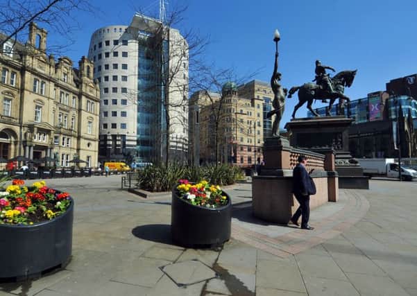 City Square, Leeds. Picture Tony Johnson.