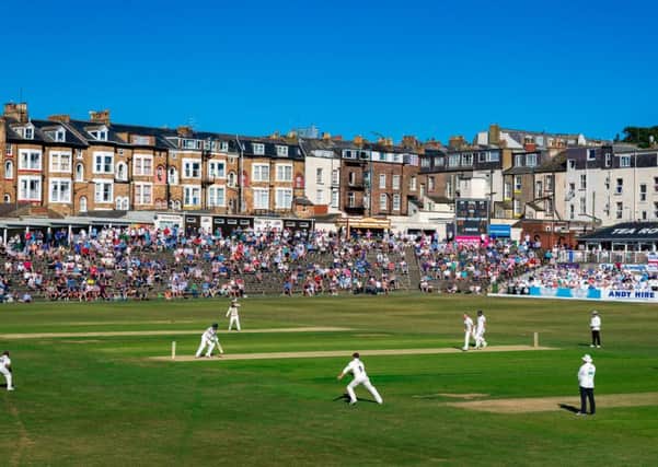 Crowds at this week's County Championship match in Scarborough between Yorkshire and Surrey.