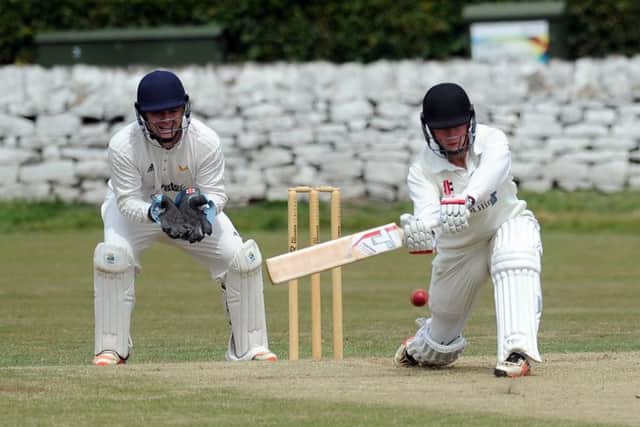 Follifoot batsman Cameron Martin in action against Horsforth.  Picture: Tony Johnson.