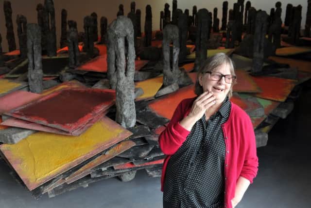 Phyllida Barlow at The Hepworth, Wakefield. Picture by Tony Johnson