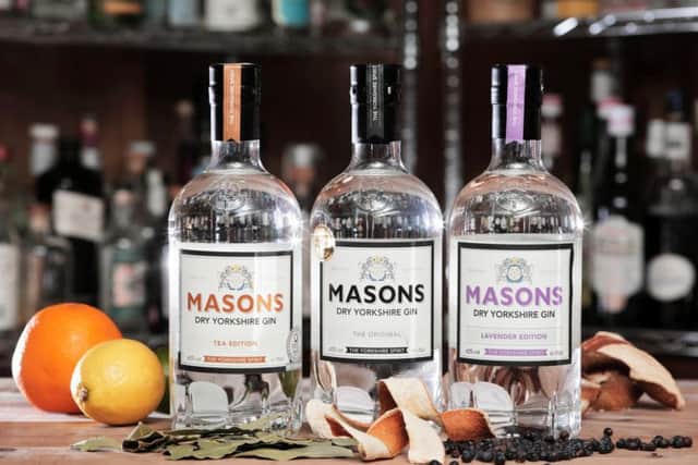 A selection of Masons' gin.