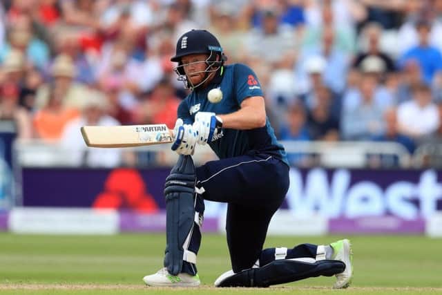 Master blaster: England's Jonny Bairstow.