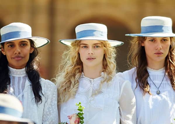 RECIPE FOR DISASTER: Marion Quade (Madeleine Madden), Irma Leopold (Samara Weaving) and Miranda Reid (Lily Sullivan) in the remake of Picnic at Hanging Rock.