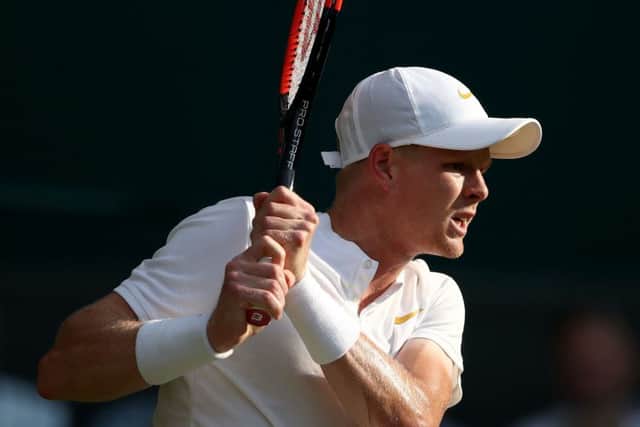 Moving through: Kyle Edmund.