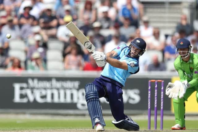 England's David Willey, pictured in action for Yorkshire against Lancashire last moth (Picture: Martin Rickett/PA Wire).