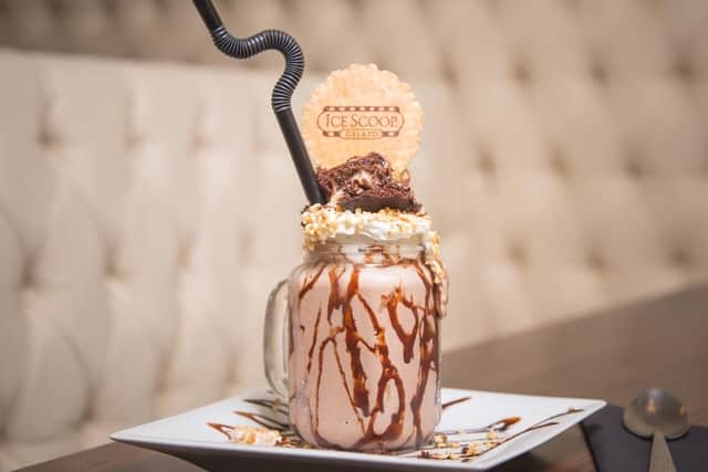 Ice cream milkshake at Ice Scoop Gelato