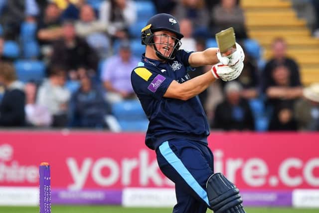Gary Ballance scored a T20 career-best 79 from 49 deliveries for Yorkshire Vikings on Saturday but it was not enough to deny Birmingham Bears who won by eight wickets at Edgbaston (Picture: Bruce Rollinson).