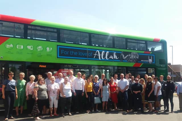 Ready to board First Leeds tour bus