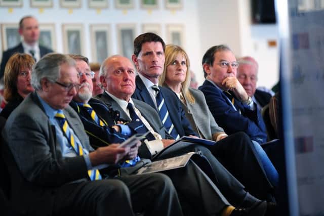 GONE: Steve Denison (centre). Picture: Jonathan Gawthorpe.