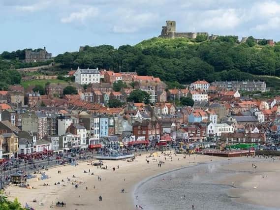 The man was pushed into a rock pool on Scarborough's South Bay.