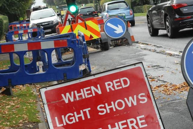 Temporary lights will be used at certain times during the works.