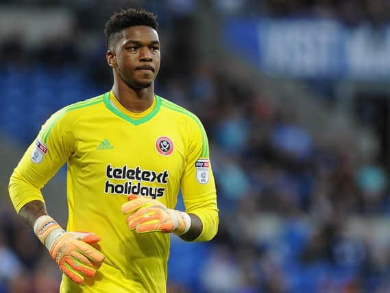 Jamal Blackman during his spell at Sheffield United.