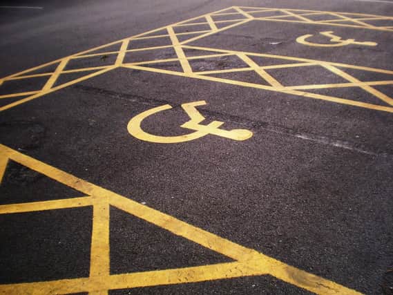 Disability parking bays.