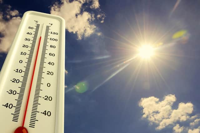 The beginning of next week is set to see peak temperatures of around 26C