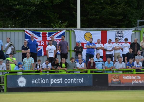 Whites supporters at Forest Green. PIC: Bruce Rollinson