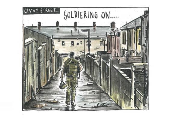 Mental health and the military - a cartoon by YP cartoonist Graeme Bandeira
