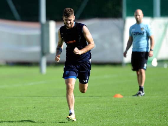 Mateusz Klich training in Austria after his move to Leeds United last summer.