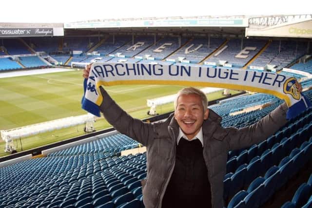 Leeds United midfielder Yosuke Ideguchi after joining the club from Gamba Osaka in January.