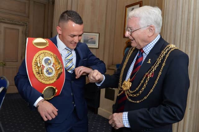 Lord Mayor of Leeds Cllr Graham Latty this Friday hosts a civic reception for world champion boxer Josh Warrington, who has cemented his place in the record books as the citys first ever world boxing title holder.
20 July 2018.  Picture Bruce Rollinson