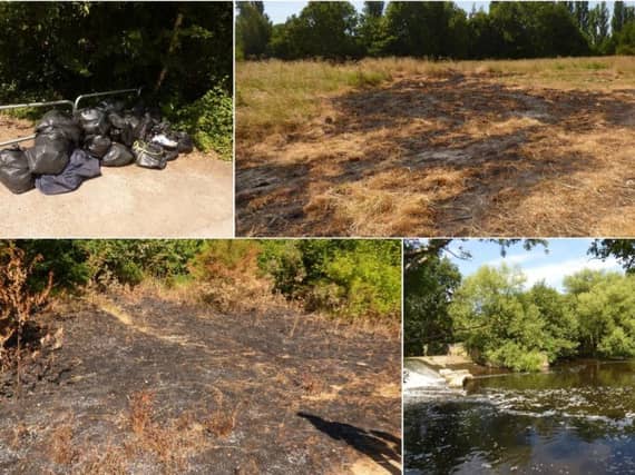 The unauthorised event, which resulted in the police being called, took place on part of Kirkstall Valley Nature Reserve.