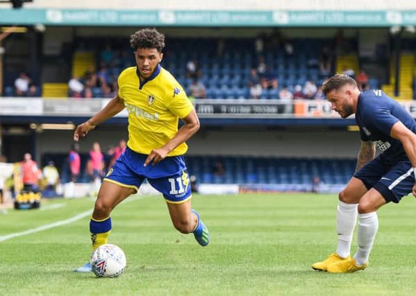 United striker Tyler Roberts made his Leeds debut in the draw at Southend