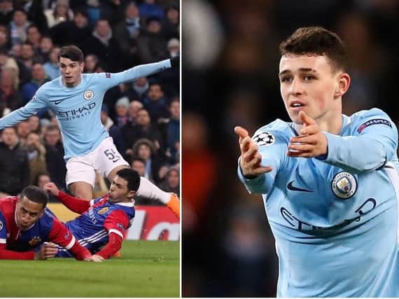 Brahim Diaz and Phil Foden