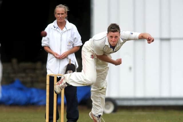 Racing in:  Peter Hotchkiss on his way to 5-64 for Beckwithshaw.