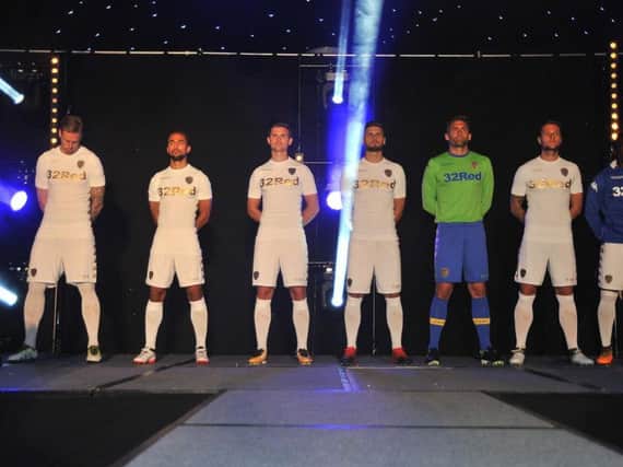 Leeds United unveil last season's kit.