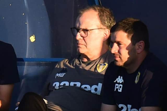 Marcelo Bielsa watches the game