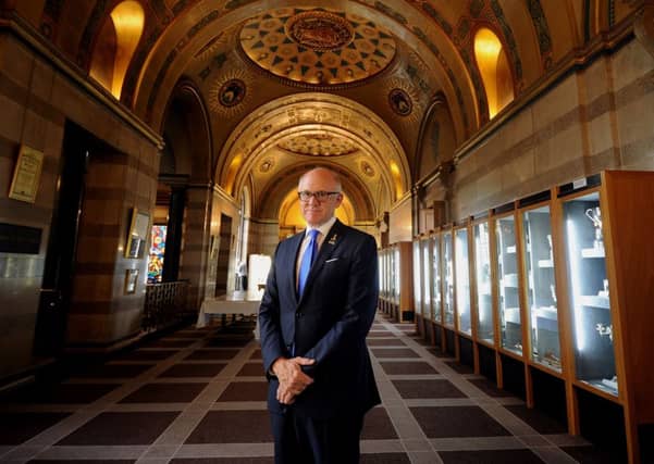 US Ambassador to Britain Woody Johnson, pictured at Leeds Civic Hall..25th July 2018 ..Picture by Simon Hulme