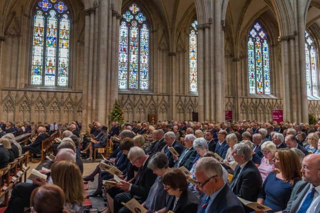 York Minister was packed for the touching service in memory of the late North Yorkshire Lord Lieutenant, Barry Dodd.