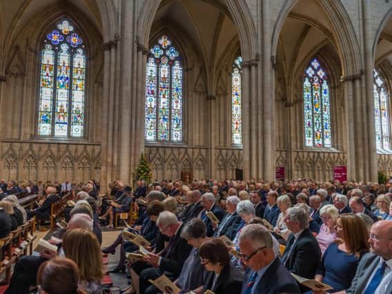 York Minister was packed for the touching service in memory of the late North Yorkshire Lord Lieutenant, Barry Dodd.