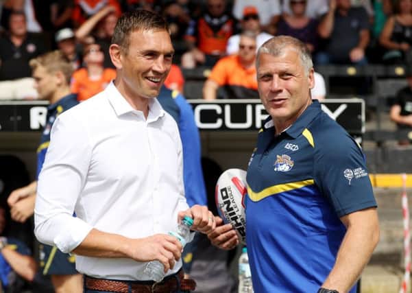 Kevin Sinfield and James Lowes.