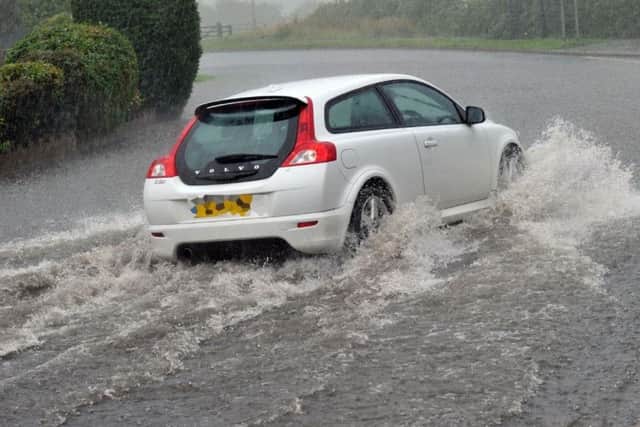 There is a risk of flash flooding.