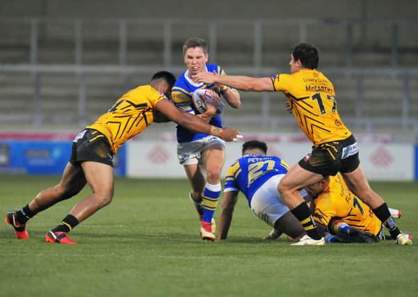 Matt Parcell in action against Salford.