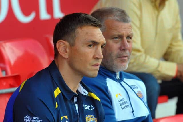 Kevin Sinfield and James Lowes.