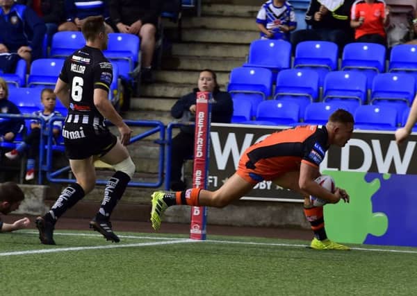 Greg Eden opens the scoring for Castleford