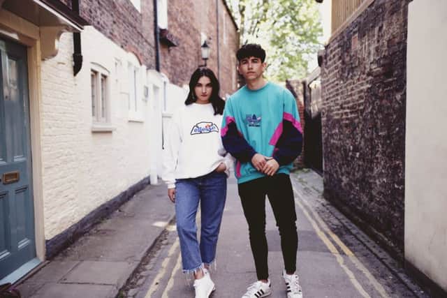 Shot in York by Rosie Woods, sweatshirts retail online for around £30. At the student fairs, prices are kept simple, at cheaper items £10 each or three for £15, and others £15 each or two for £25.