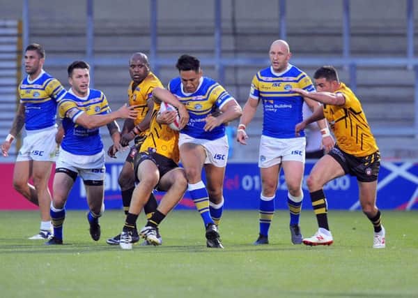 Leeds Rhinos forward, 
Nathaniel Peteru, made a successful return from injury in the defeat to Salford last week. PIC: Steve Riding