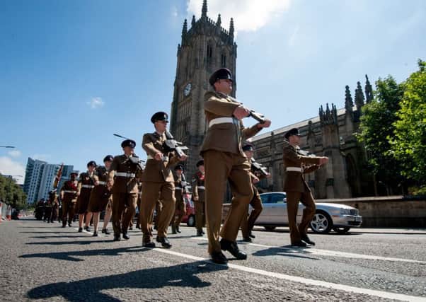 Last month's Bligny parade at Leeds Minster, held to remember a victory in north-eastern France that helped to change the course of the First World War.