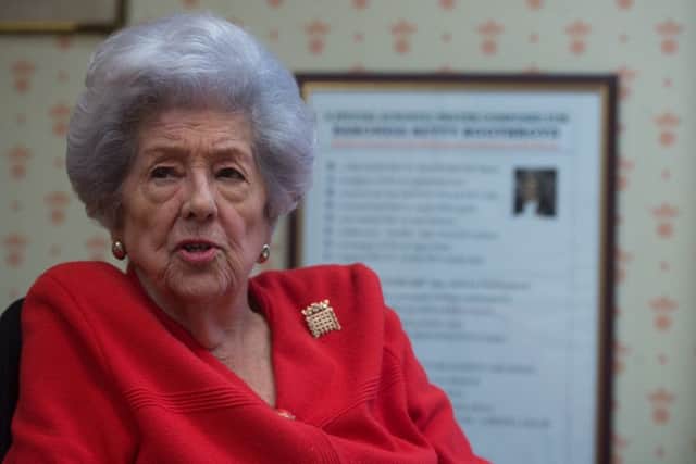 Baroness Betty Boothroyd.