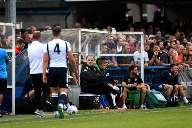 Marcelo Bielsa in the dug-out.