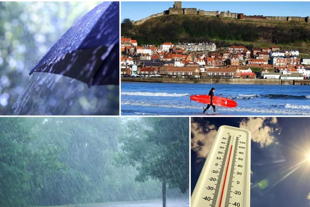 Will the weather in Yorkshire this weekend be bright and sunny or bleak and grey?