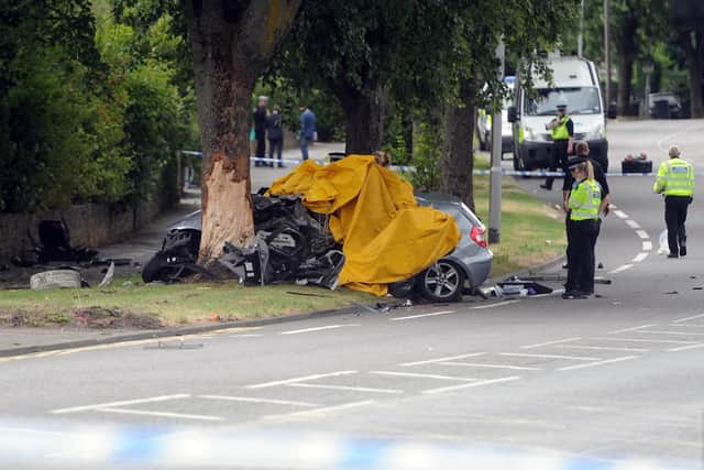The scene of the smash. Photo: Tony Johnson